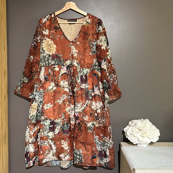 Anthropologie Hemant & Nandita Zeri Peasant Midi Dress - Picture 13 of 15